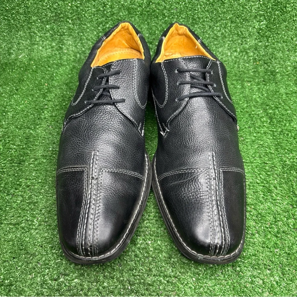 Sandro Moscoloni‎ Oxford Men's Size 11.5 Black Leather Dress Shoe Split Toe